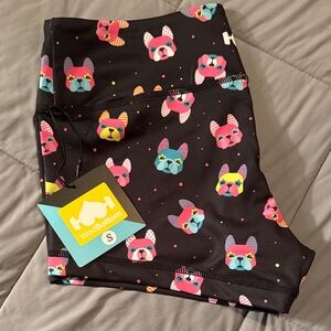 WodBottom Colorful Dog Print Leggings